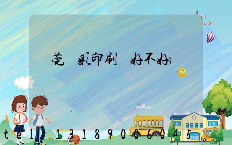 東莞東彩印刷廠好不好