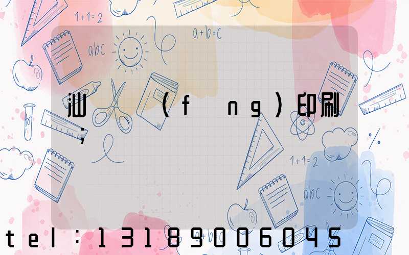 汕頭東風(fēng)印刷廠