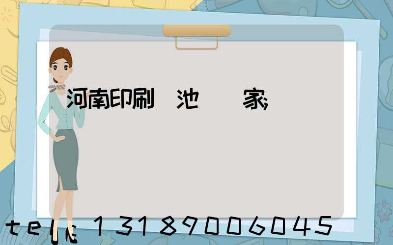 河南印刷電池標廠家