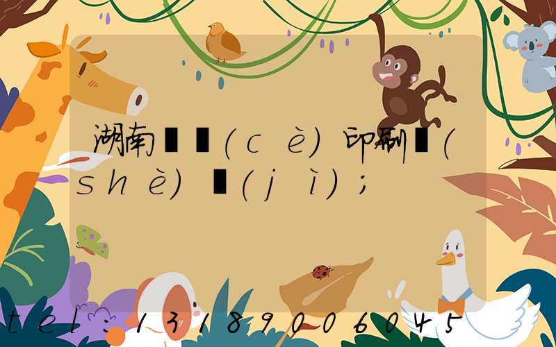 湖南畫冊(cè)印刷設(shè)計(jì)