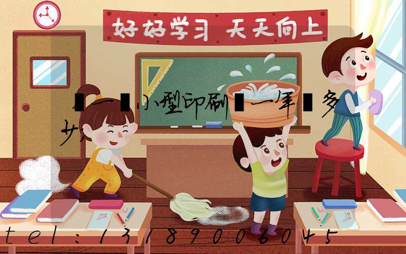 開一個小型印刷廠一年賺多少